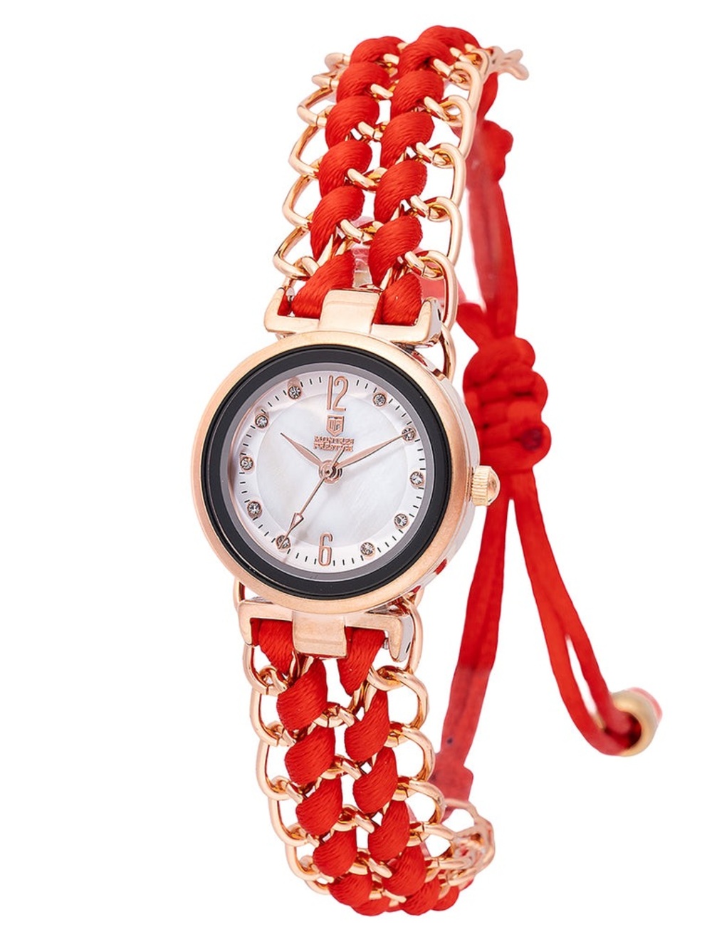 NWT Montres Prestige Women's Watch - 25mm. Red - Picture 1 of 1